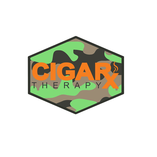 CIGARx Therapy Orange on Camo PVC Patch