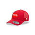 Red Curved Trucker with Red Classic Patch