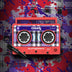 Red CIGARx REMIXX ID w/ Black, White & Purple Pattern Bumpboxx on Abstract Background