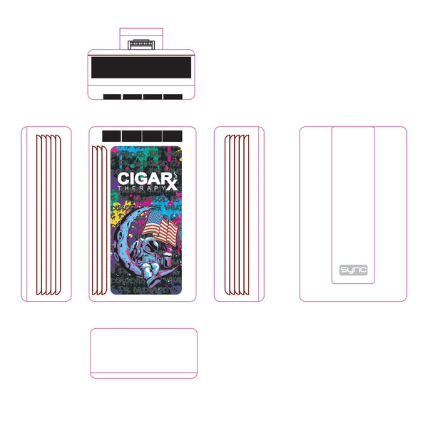 CIGARx Retro Pager Moon Tag BT Bumpboxx Design