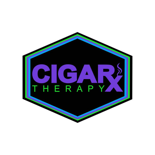 CIGARx Therapy Neon Green Purple and Blue on Black PVC Patch