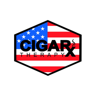 White Curved Trucker with USA Flag Patch