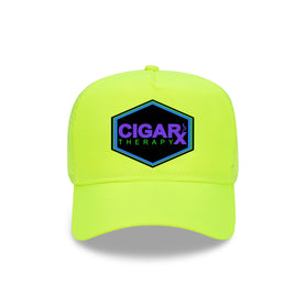 Yellow Curved Trucker with Black Neon Edition Patch