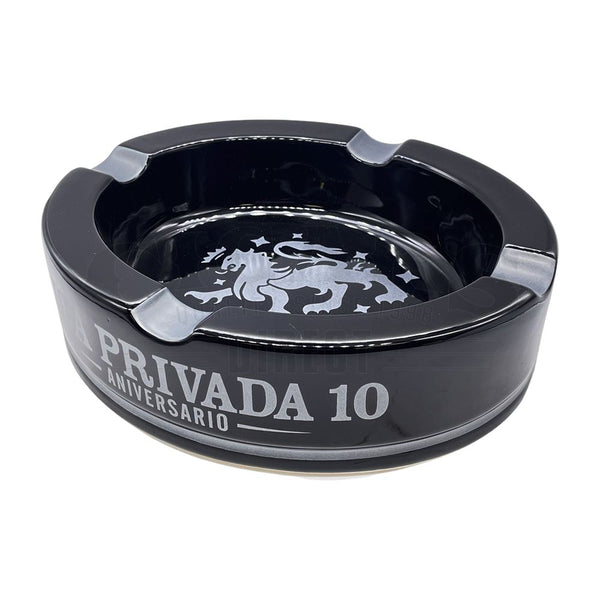 Drew Estate Black Liga Privada Aniversario 10 Ashtray Angled