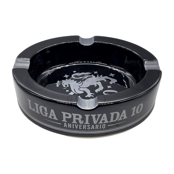 Drew Estate Black Liga Privada Aniversario 10 Ashtray SDide View