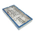 Herrera Esteli Blue with Yellow Metal Ashtray Angled View