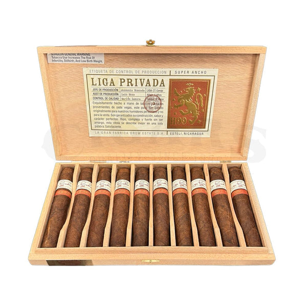 Drew Estate Liga Privada H99 Super Ancho Gordo Box of 10