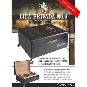 Drew Estate Liga Privada No.9 Limited Release Humidor and 120 Cigars