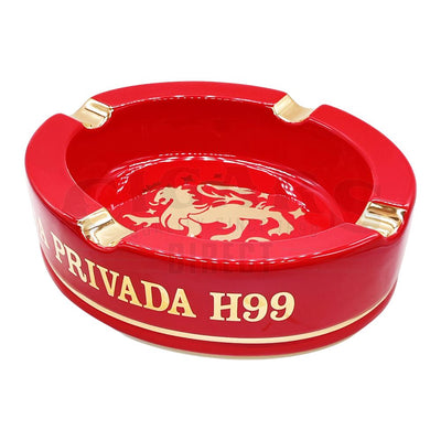 Drew Estate Red Liga Privada H99 Ashtray Angled View