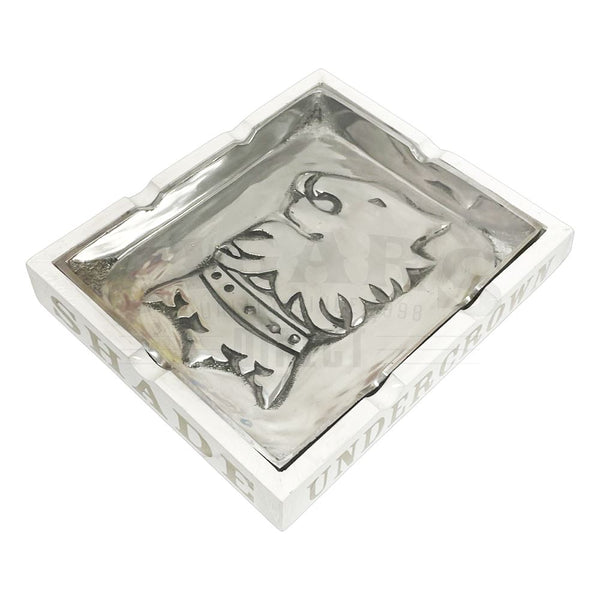 Drew Estate White Undercrown Shade Metal Ashtray Over View