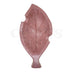 Dunbarton Limited Edition Stone Carved Tobacco Leaf Ashtray Dark Pink Top View
