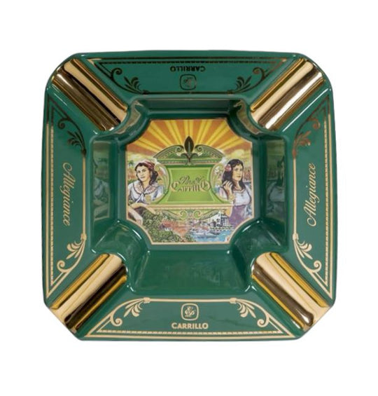E.P. Carrillo Green 4 Cigar Ashtray