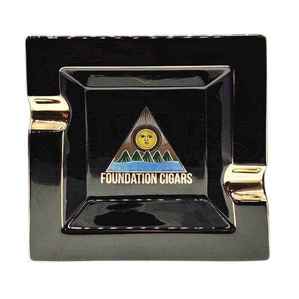 Foundation Black 2 Gold Finger Ashtray Top View