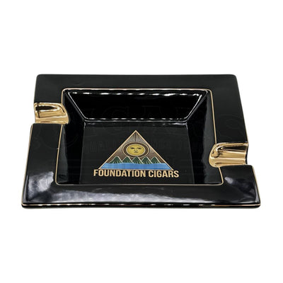 Foundation Black 2 Gold Finger Ashtray Front View