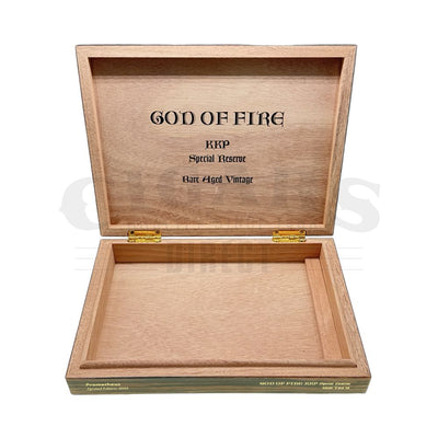 God of Fire KKP Special Reserve Gran Toro 56 Travel Humidor Only Open