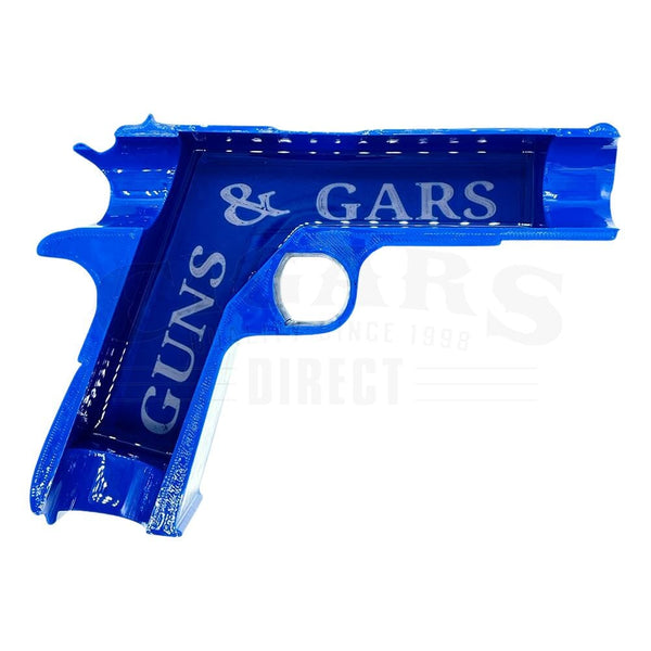 🎁 Guns & Gars 2nd Amendment Blue Gun Shaped Ashtray (100% off)