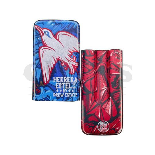 Herrera Esteli Blue and Red 3 Finger Cigar Case