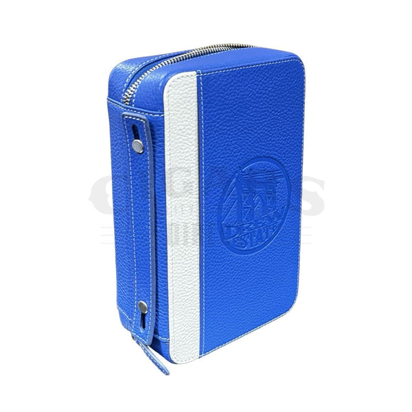 🎁 La Gran Fabrica Blue & White Leather Travel Case (100% off)