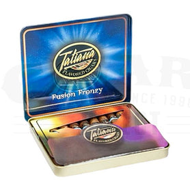 Miami Cigar Tatiana Petite Tins Groovy Blue Tin of 10 open