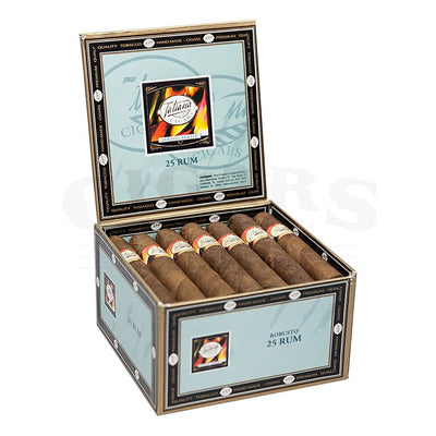 Miami Cigar Robusto Rum Open Box
