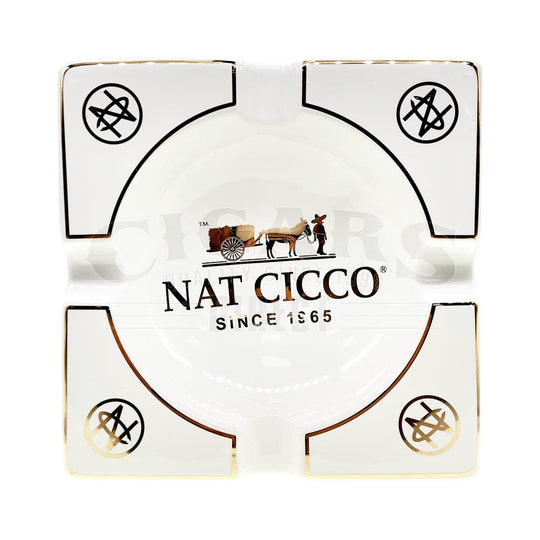 Nat Cicco White Ceramic Ashtray