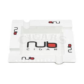 Nub Square White 4 Cigar Ashtray