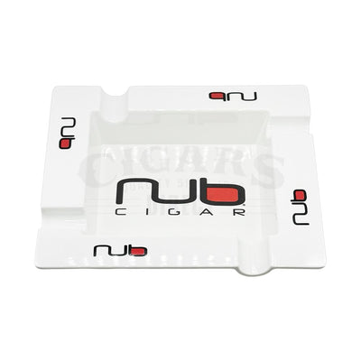 Nub Square White 4 Cigar Ashtray