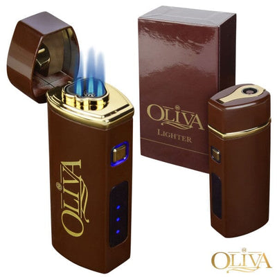 Oliva Electronic Ignition Torch Lighter and Box