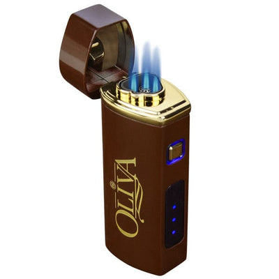 Oliva Electronic Ignition Torch Lighter Triple Flame