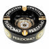 Perdomo Black and Gold Foil Ashtray Angled