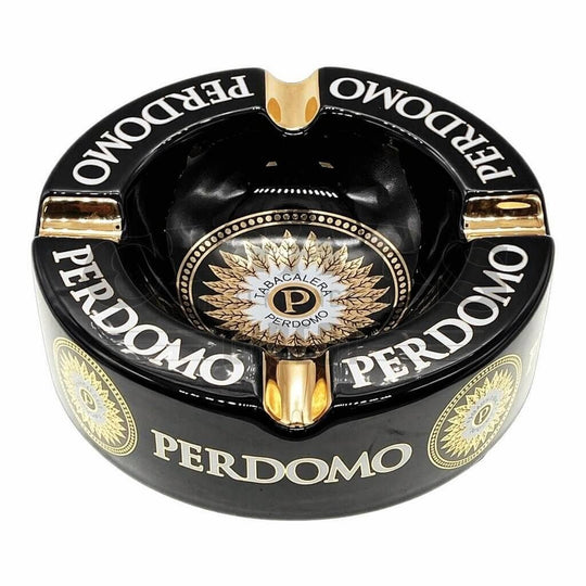 Perdomo Black and Gold Foil Ashtray