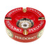 Perdomo Red and Gold Foil Ashtray Angled