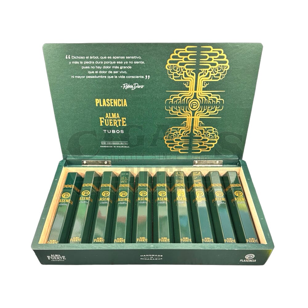 Buy Plasencia Alma Fuerte Natural Sixto I Hexagon Tubo Cigars