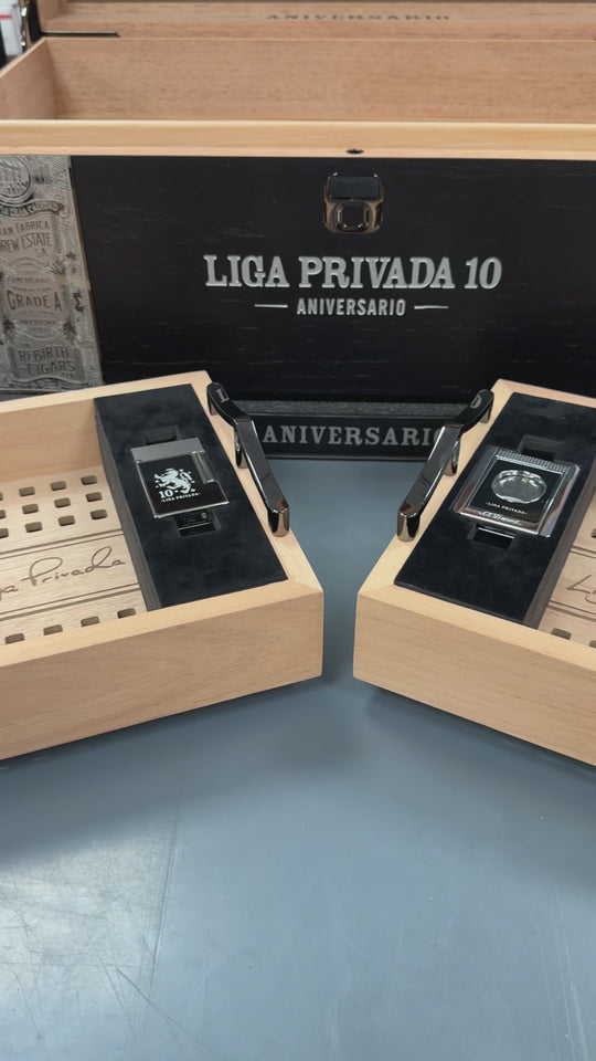 Drew Estate Liga Privada 10 Aniversario Biometric Humidor + S.T. Dupont Collectors Set + Cigars