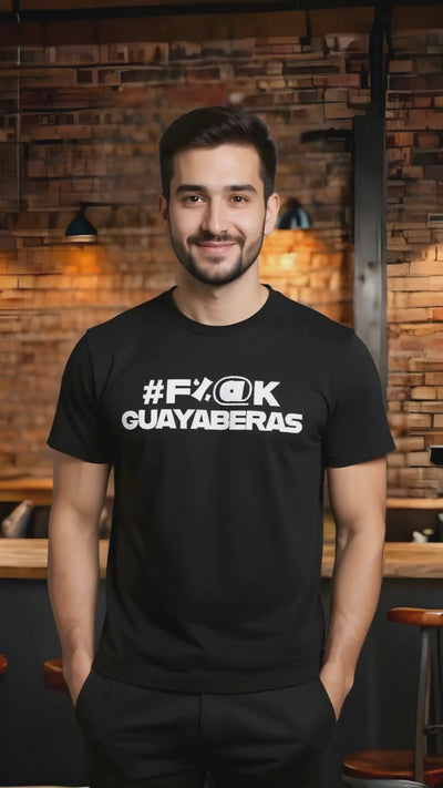 CIGARx Black #F%@K GUAYABERAS Crew Neck Video