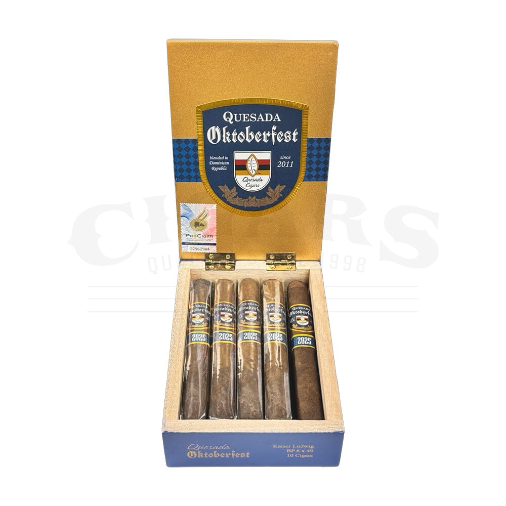 kaiser tobacco Quesada Oktoberfest 2025 Ludwig BP Toro Cigars A vintage advertising poster depicts a soldier in uniform Manoli Berlin The Kaiser Vertical