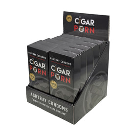 Cigar Pxrn Ashtray Condoms Cube - 10 Boxes of 12