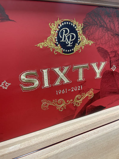 Rocky Patel Sixty Special Edition Humidor With 100 Sixty Cigars Inside Embroidery