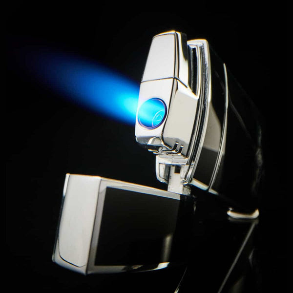 Rocky Patel The H.E. Single Flame Lighter Series Black Open