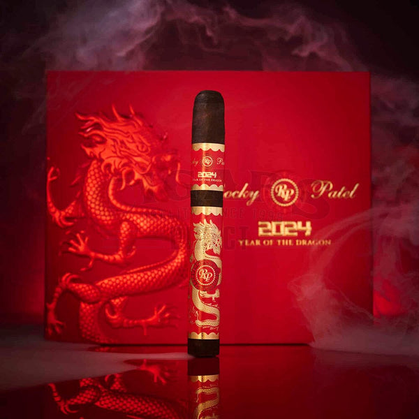 Rocky Patel Year of the Dragon Limited Edition 2024 Single in Front of Box