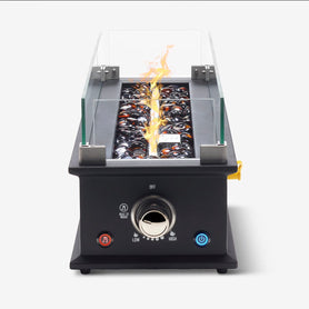 Ukiah Co. Loom II Tabletop Audio Fire Pit Side Controls View
