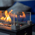 Ukiah Co. Loom II Tabletop Audio Fire Pit Close Up of Glass