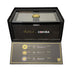 Weller by Cohiba Holiday Humidor w/ 2 Rocks Glasses & 3 Cigars Box Open