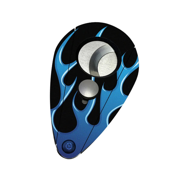 Xikar Xi2  (Hot Rod Series) Black with Blue Flames Cutter