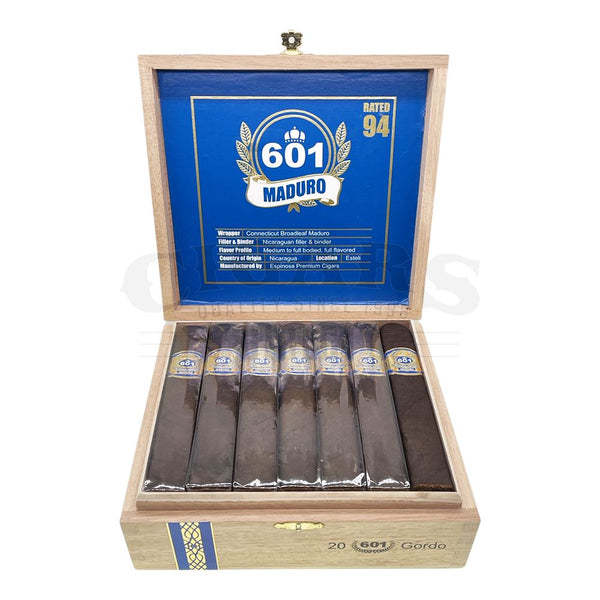 601 Blue Label Maduro Gordo Open Box