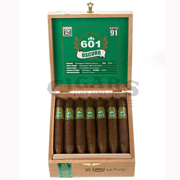 601 Green Label Oscuro La Punta Box Open