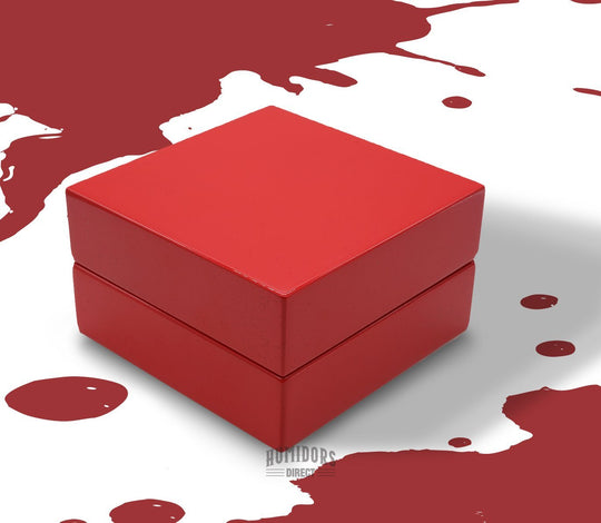 Candy Apple Red Ashtray Set