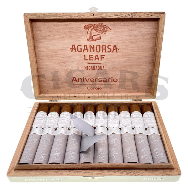 Aganorsa Leaf Aniversario Corojo Robusto Open Box
