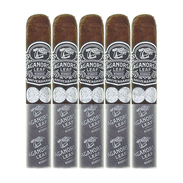 Aganorsa Leaf Aniversario Maduro Gran Robusto 5 Pack