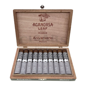 Aganorsa Leaf Aniversario Maduro Gran Robusto Open Box